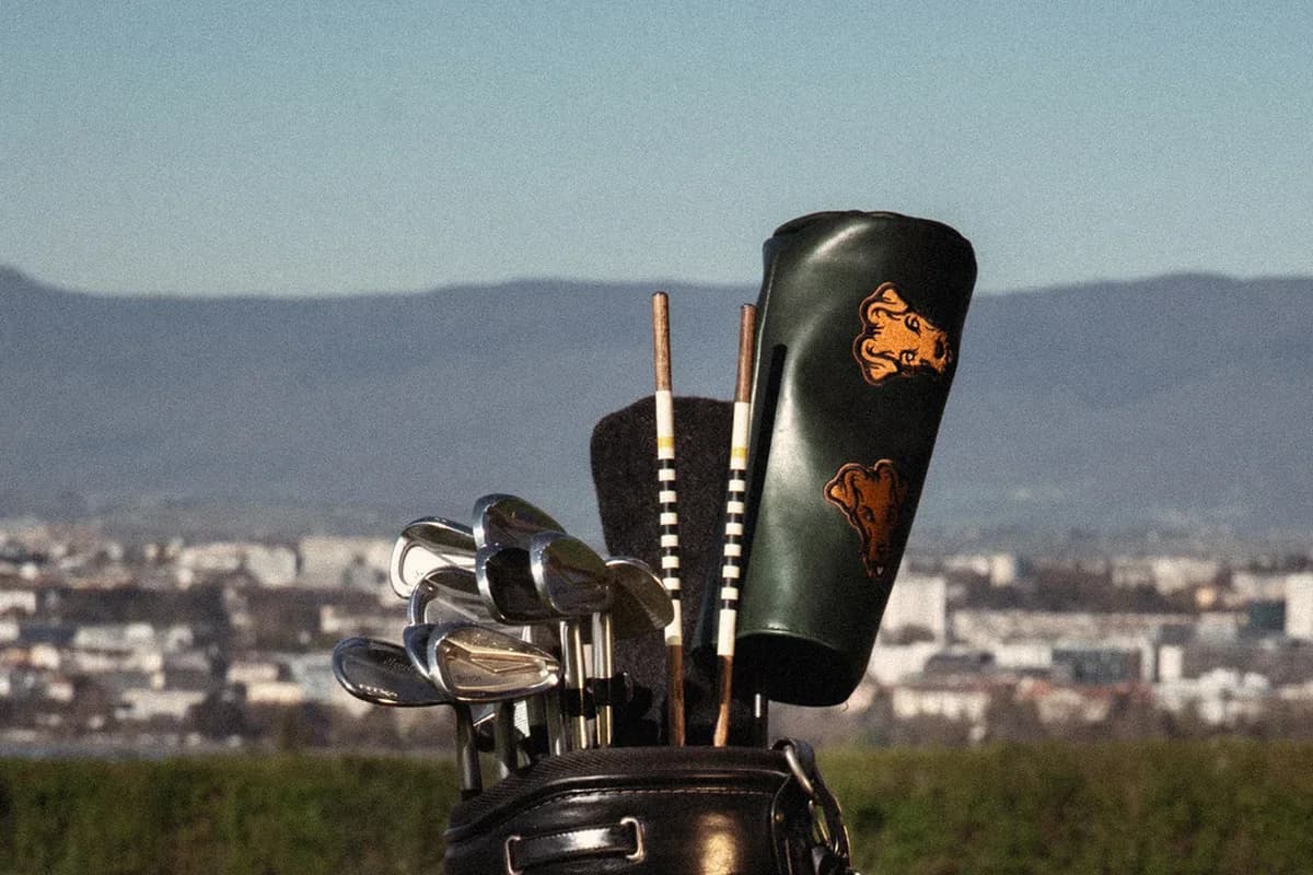 Golfbag med køller og headcover til driveren
