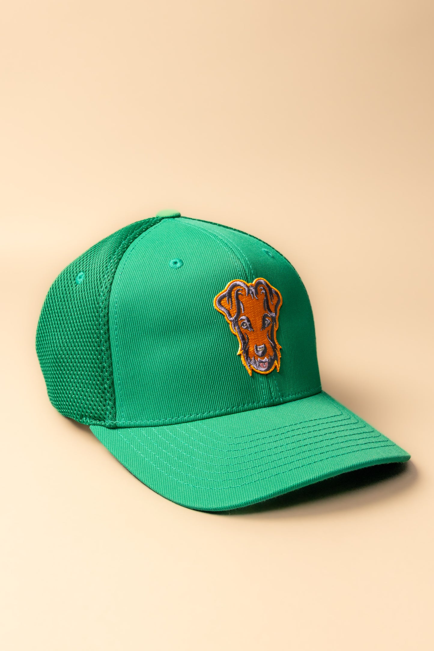 Casquette baseball vert/orange