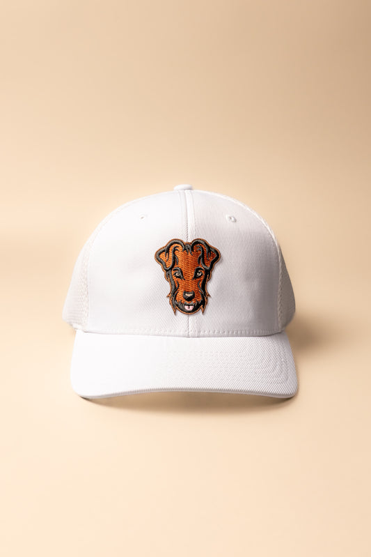 Casquette baseball blanche/marron