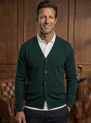 Cardigan 100% cashmere April Tradition