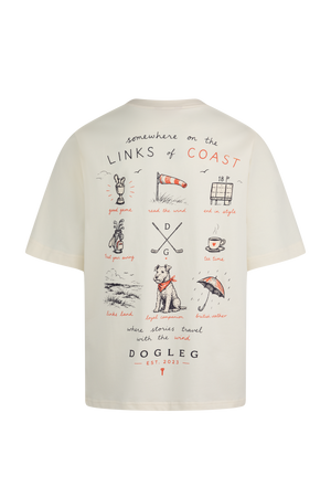 Dogleg Links Tee — dos, illustration links of coast