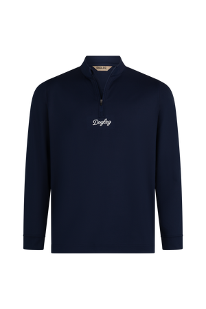 Dogleg Quarter Zip Junior Links Edition — Navy, devant