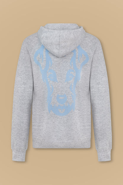 Hoodie "Lady" gris