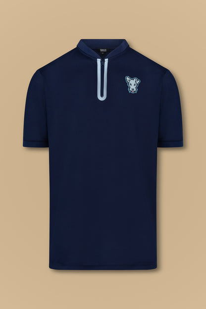 Polo "Work Hard" bleu