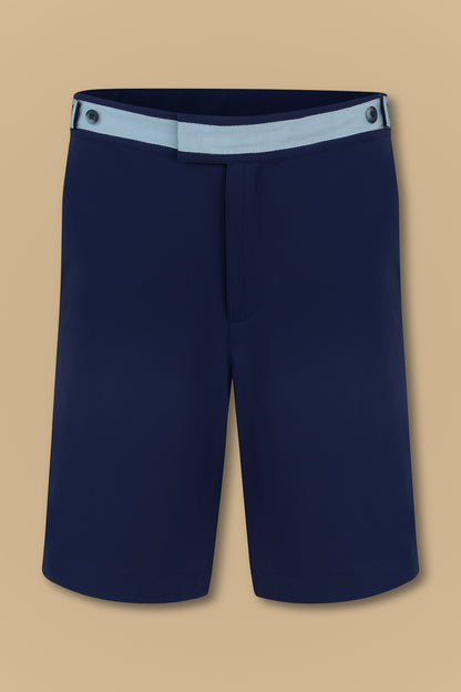 Short "Work Hard" bleu