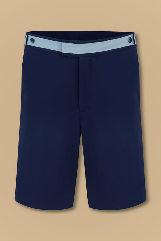 Short "Work Hard" bleu