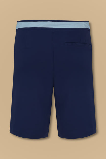 Short "Work Hard" bleu