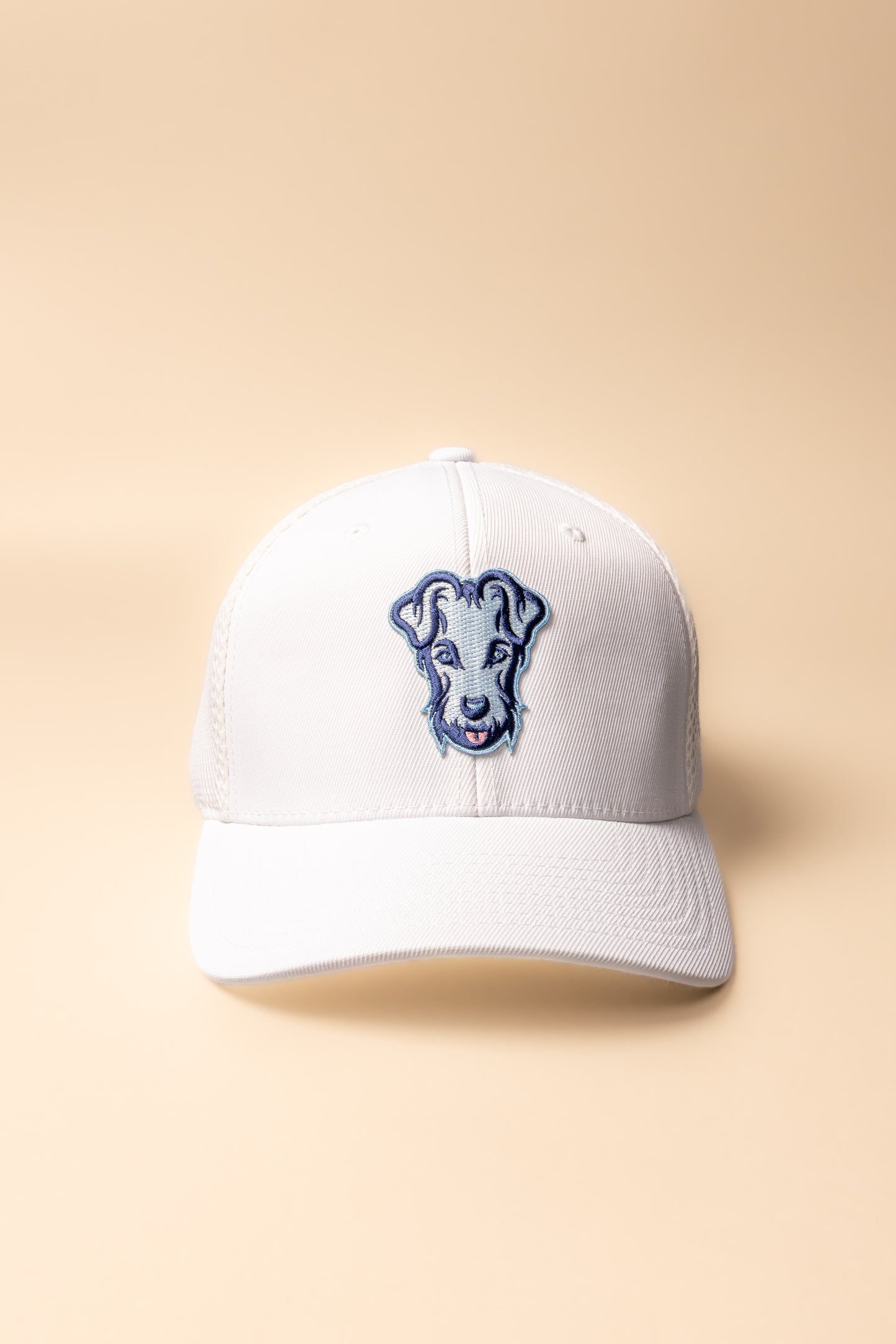 Casquette baseball de golf Dogleg blanche ciel — accessoire respirant alliant style et performance