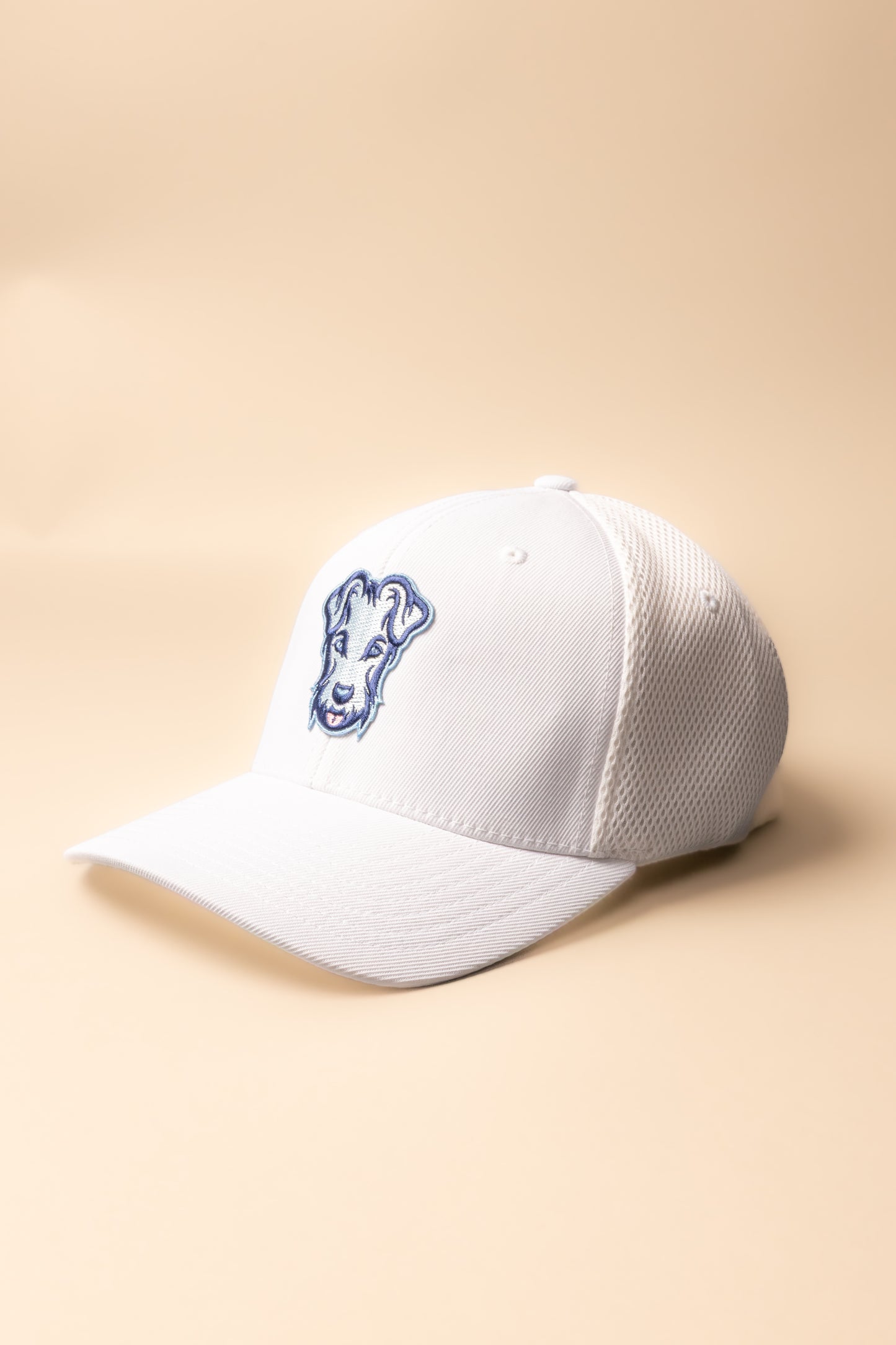 Casquette baseball de golf Dogleg blanche ciel — accessoire respirant alliant style et performance