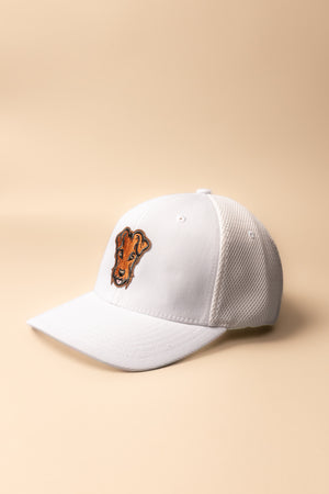 Casquette baseball de golf Dogleg blanche — accessoire respirant alliant style et performance