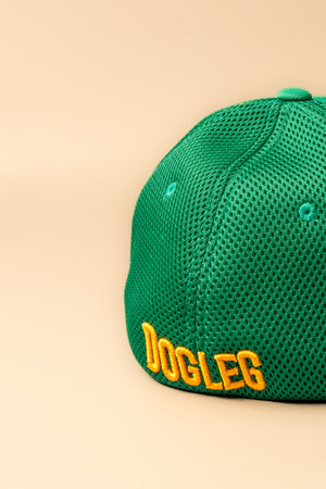 Casquette baseball de golf Dogleg verte — accessoire respirant alliant style et performance