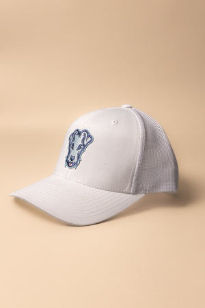 Casquette Trucker de golf Dogleg bleu — accessoire respirant et ajustable alliant style et performance