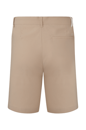 Dogleg kids Featherweight Shorts beige back view lightweight golf shorts