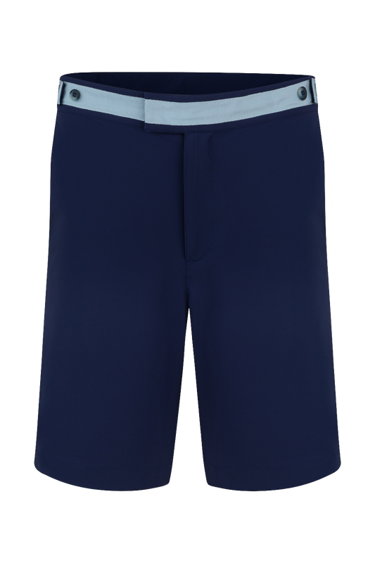 Short "Work Hard" bleu